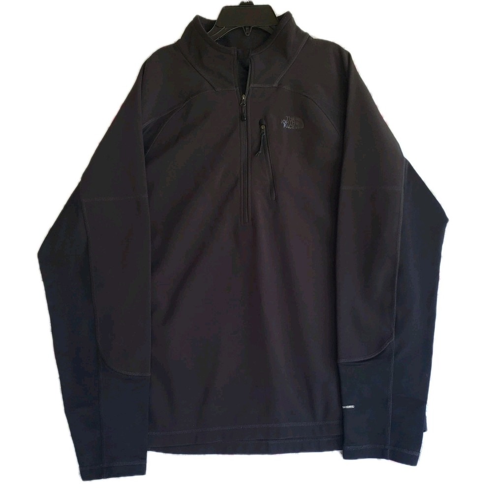 The North‎ Face Men's Black 1/4 Zip Pullover Fleece Jacket Sweatshirt Size Large